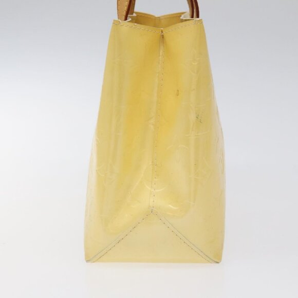 LOUIS VUITTON Monogram Vernis Reade PM Hand Bag Perle M91336 LV Auth 116705 - Picture 4 of 16